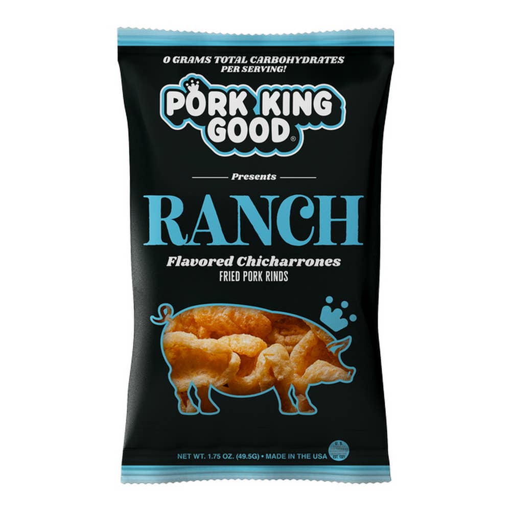 Pork King Good Ranch Pork Rinds 1.75oz Bag