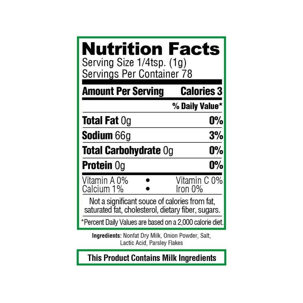 Onion & Sour Cream Seasoning Shaker 2.75oz