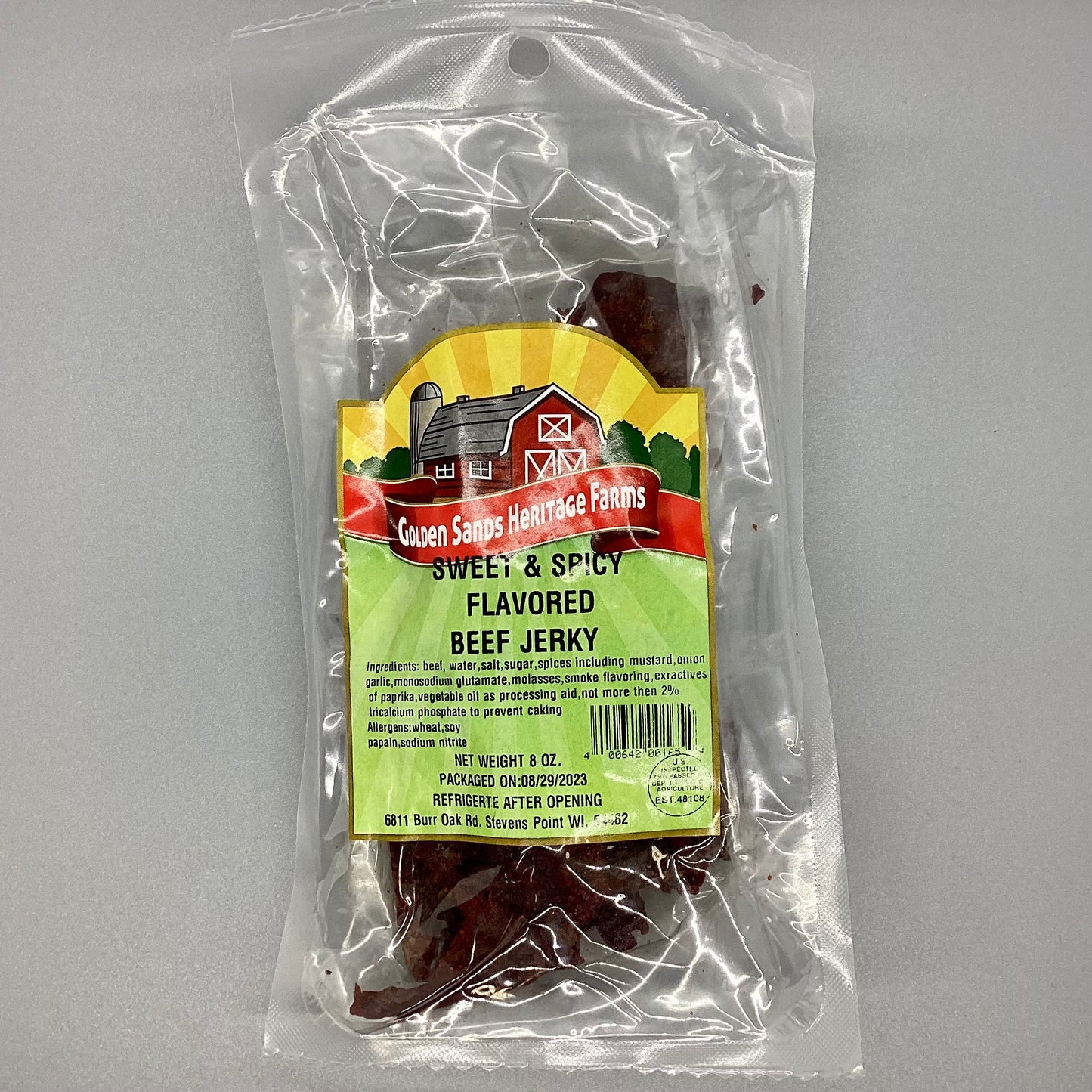 Sweet & Spicy Beef Jerky-8oz