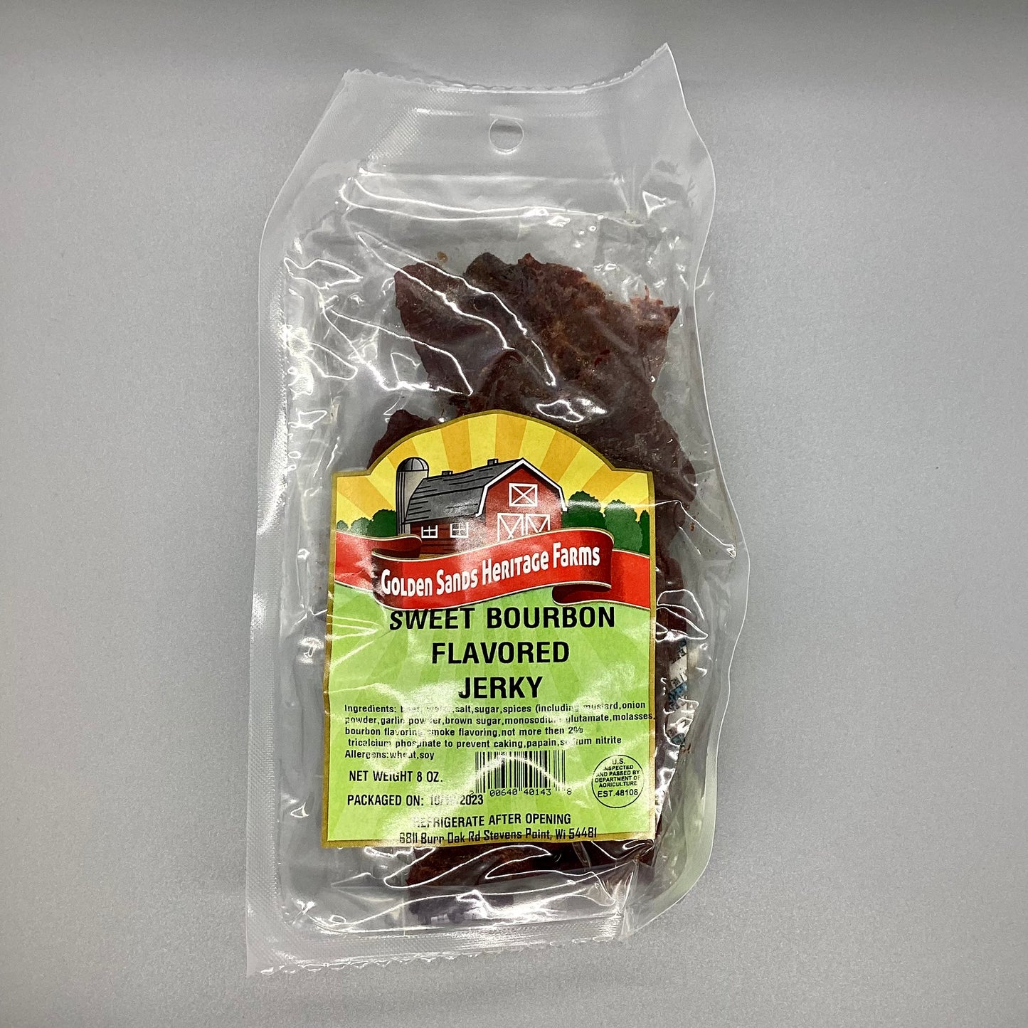 Sweet Bourbon Beef Jerky-8oz