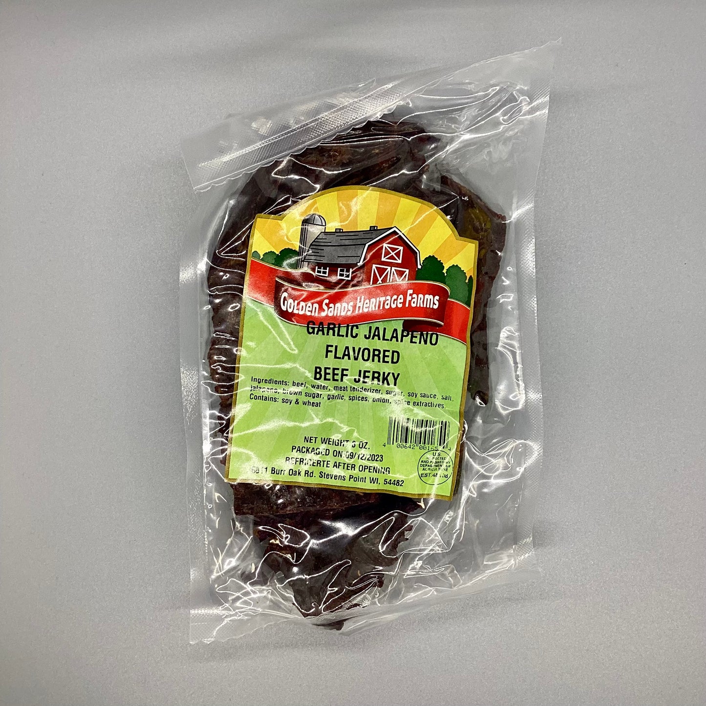 Garlic Jalapeno Beef Jerky - 8oz