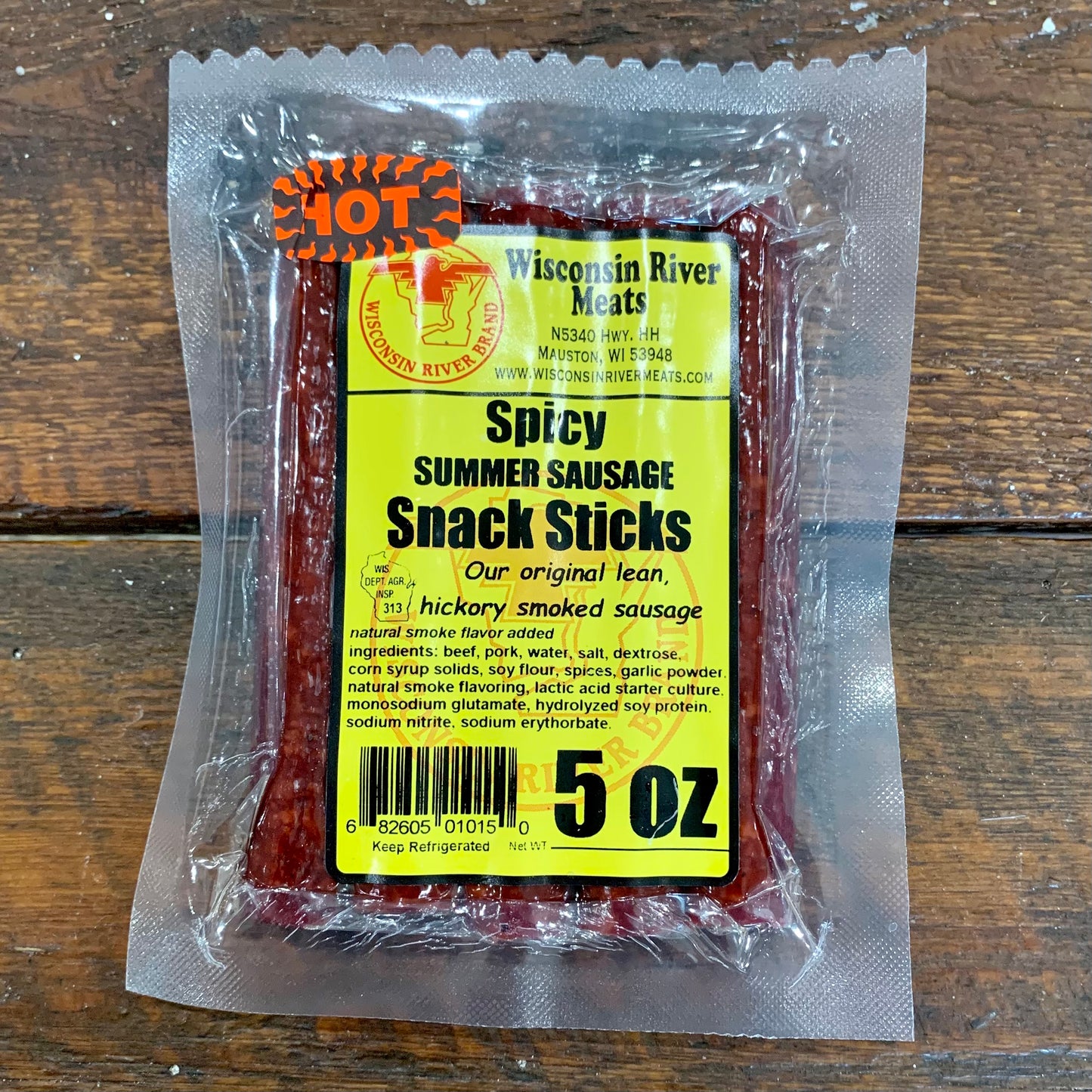 Spicy Summer Sausage Snack Sticks 5 oz