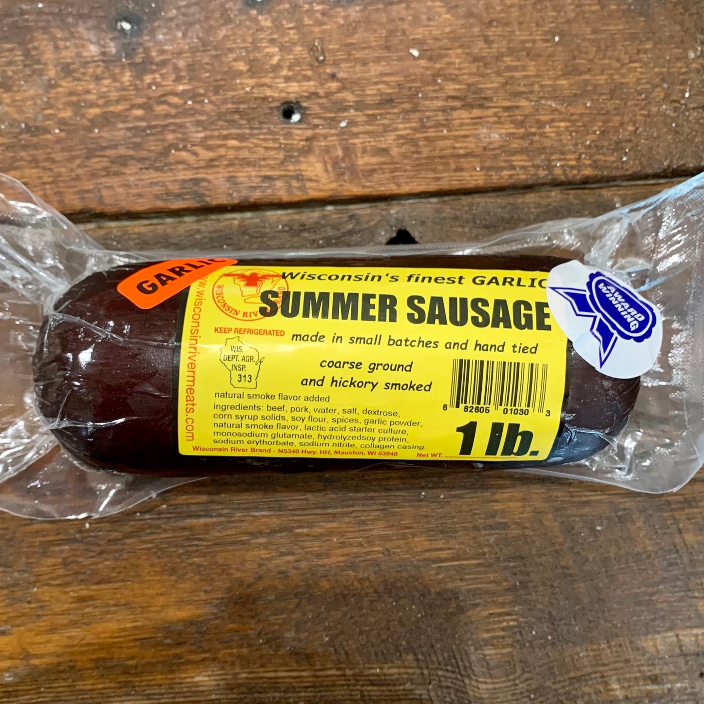 Garlic Summer Sausage 1lb