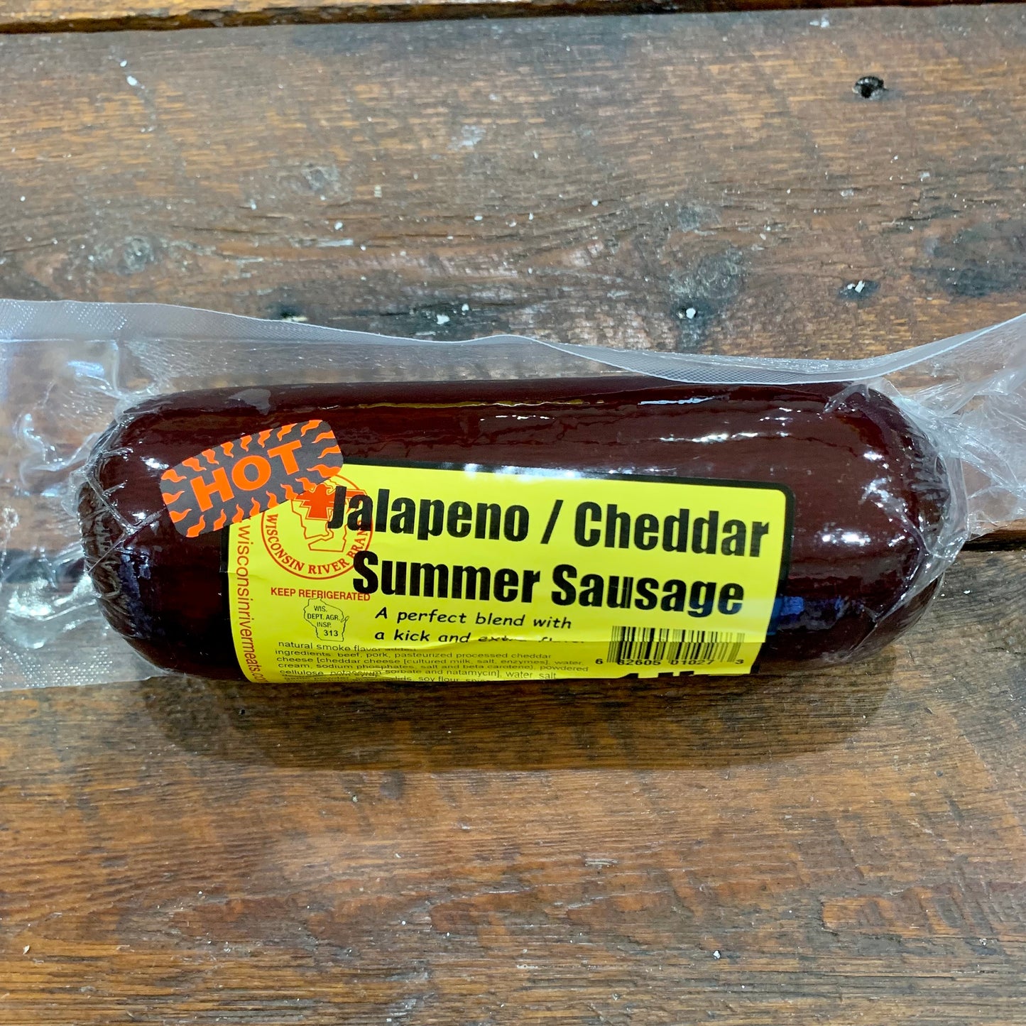 Jalapeno/Cheddar Summer Sausage 1lb