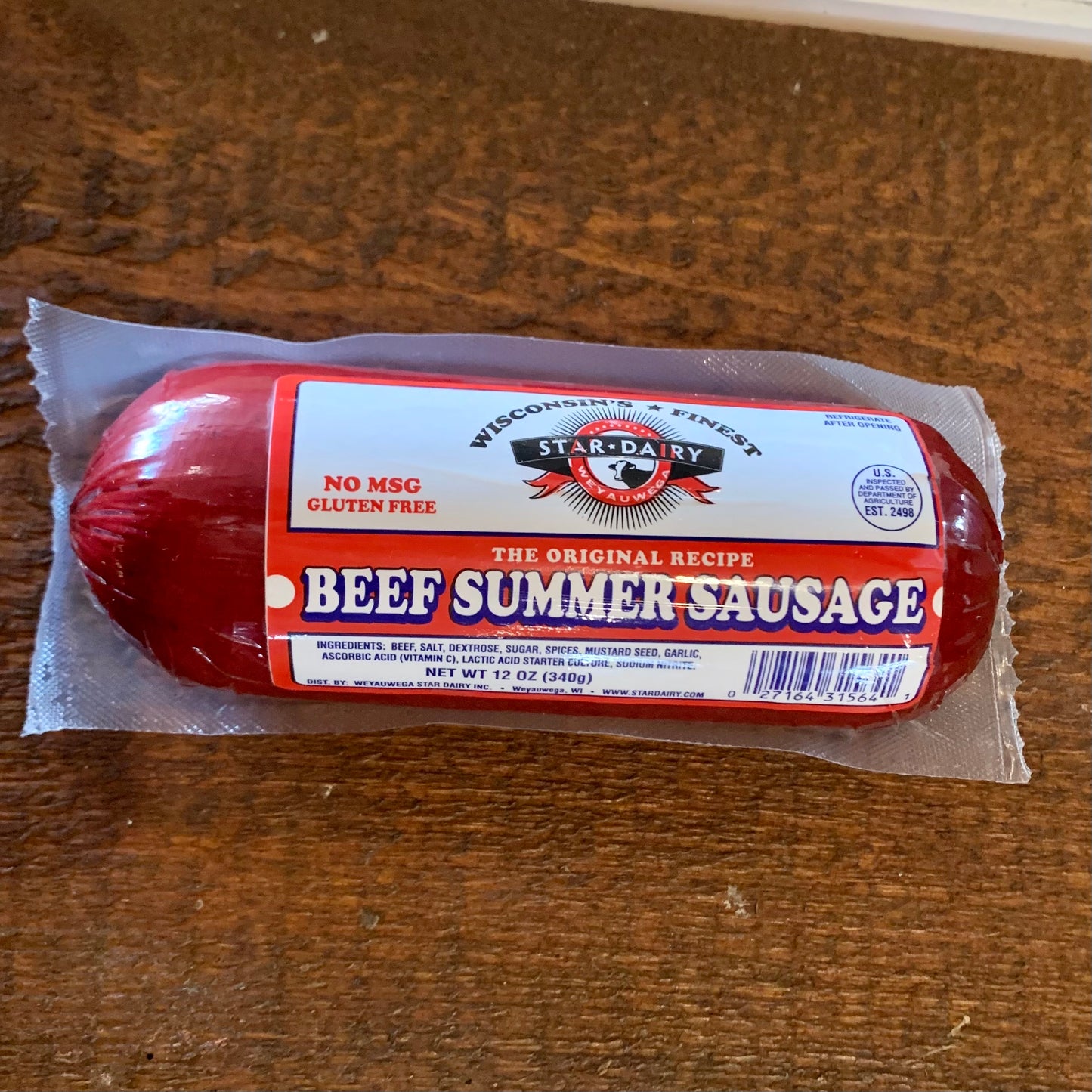 Star Dairy Beef Summer Sausage 12oz