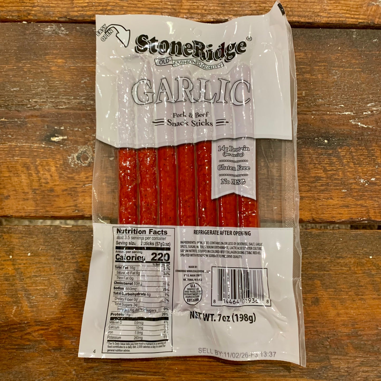 Garlic Snack Stick Stoneridge
