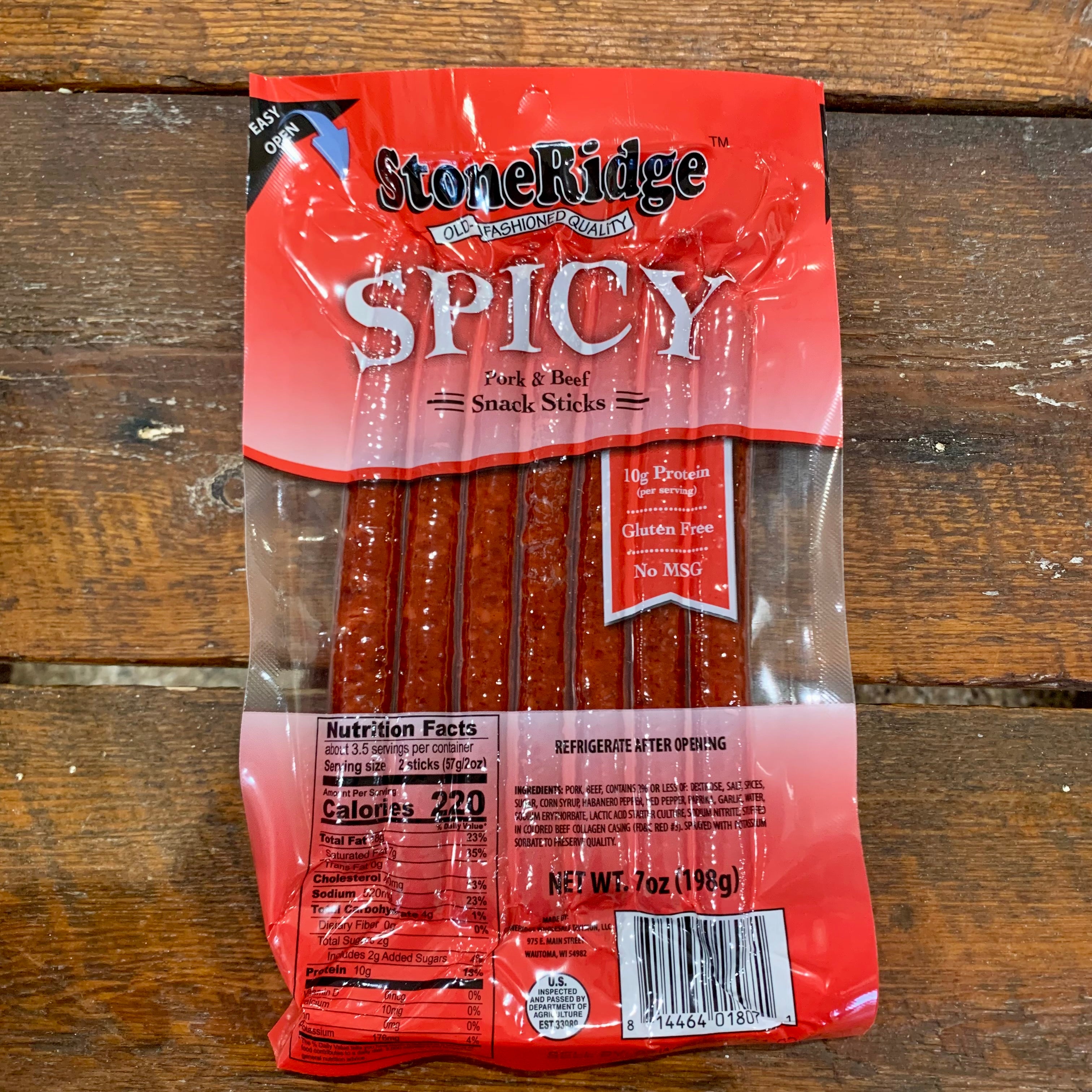 555 SSX Stick プラス 120g (2g×60本) Spicy Snack Stick Stoneridge – Feltz's Dairy Store
