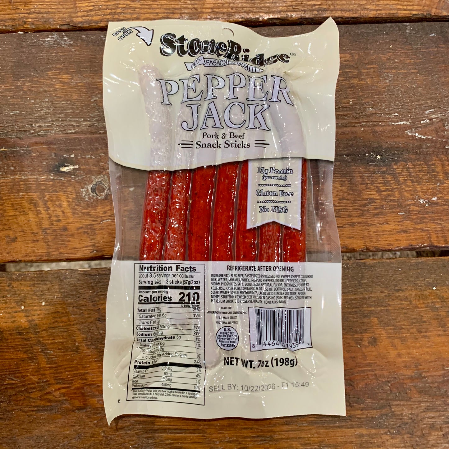 Pepper Jack Snack Stick Stoneridge