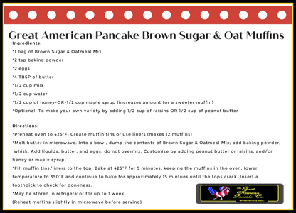 Brown Sugar and Oatmeal Gourmet Pancake & Waffle Mix