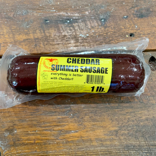 Cheddar Summer Sausage 1lb