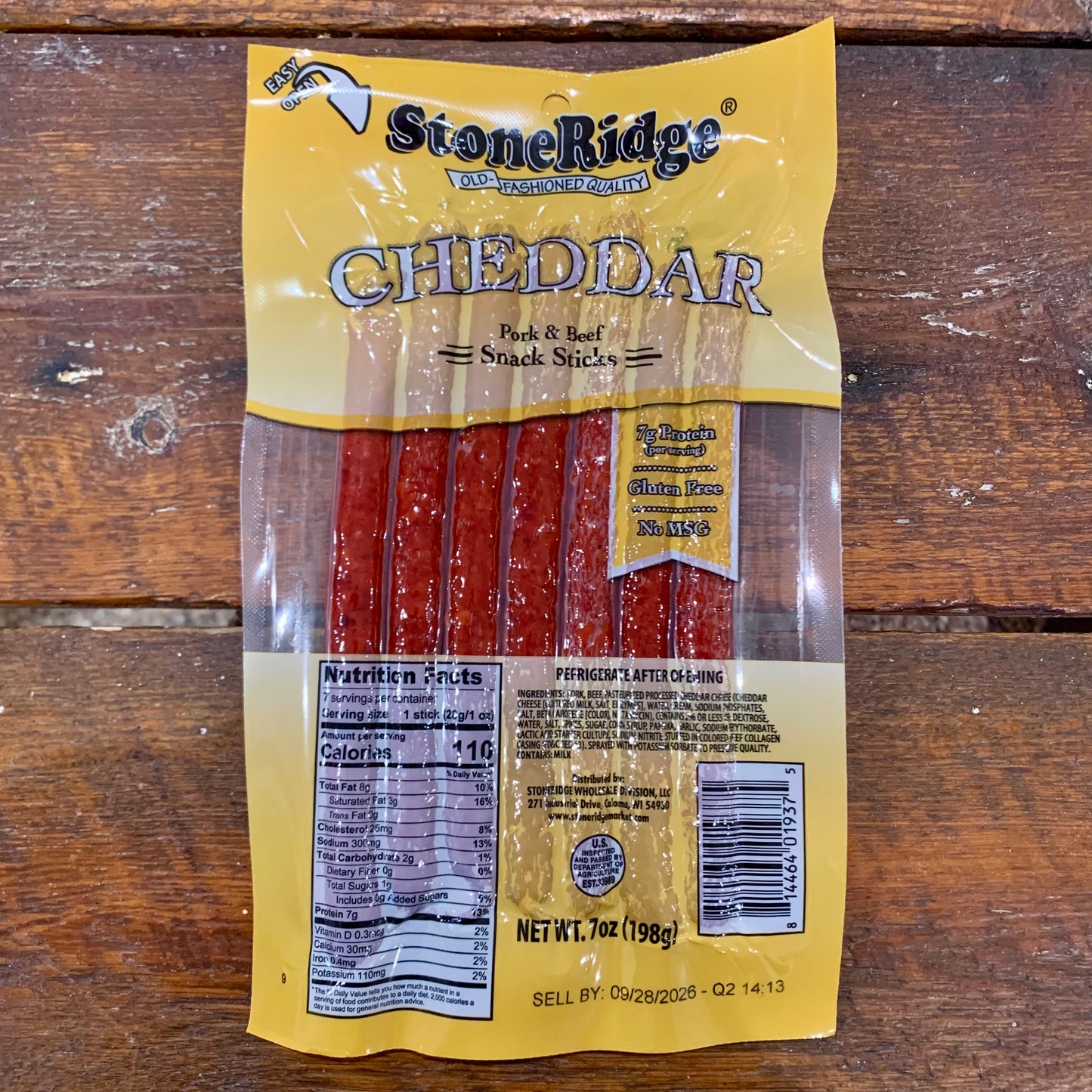 Cheddar Snack Stick Stoneridge